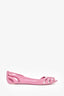 Gucci Pink Jelly GG Flats Size 37