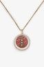 Messika 18k Yellow Gold Red Carnelian Lucky Move Medium Pendant Necklace