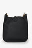 Hermès Black Clemence Leather Evelyne TPM Crossbody GHW
