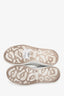 Alexander McQueen White/Iridescent Leather Platform Sneakers Size 40.5
