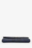 Pre-loved Chanel™ 2012-13 Blue Whipstitch Lambskin Long CC Wallet