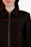 Gucci Black/Red Contrast Stitch 'Hollywood Babylon' Sequin Jacket Size 40