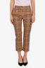 Pantalon Burberry à carreaux Nova beige taille 36