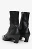 Acne Studios Black Patent Trimmed Leather Ankle Boots Size 38