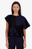 Jacquemus Navy/Black Asymmetrical 'La Reconstruction' Top Size 36