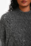 Brunello Cucinelli Grey Alpaca Sleeveless Sweater Size S