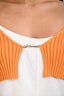 Jacquemus Orange Knit 'Pralu' Long Sleeve Top Size 36