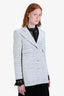 Pre-loved Chanel™ 2014 Off White Single Breasted Blazer Size 40