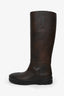 The Row Brown Leather Billie Boots Size 35