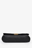 Burberry Black Pebble Leather Shoulder Bag with Chain