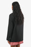 Acne Studios Black Wool Blend Double Breasted Blazer Size 36