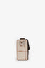 Fendi Beige Calfskin 'Sac En Cuir Convertible' Trunk Baguette