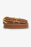 Hermès Gold Leather Trench Bracelet