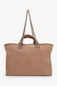 Pre-loved Chanel™ 2016-17 Camel Canvas Sequin Large Deauville Tote