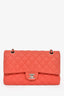 Pre-loved Chanel™ 2014 Pink Caviar Leather Medium Classic Double Flap