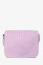 Bottega Veneta Lilac Nappa Intrecciato Full Flap Crossbody