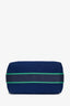 Hermès Marine Blue Canvas Small Bride-A-Brac Case