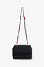 Fendi Black Canvas Colourful Pasta-Embellished Flap Bag