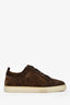 Christian Louboutin Brown Suede Louis Junior Low-Top Sneaker Size 42