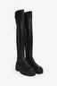 Stuart Weitzman Black Leather 5050 Ultralift Boots Size 36.5