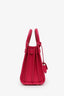 Saint Laurent Pink Calfskin Leather Small Sac de Jour Bag with Strap