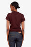 Frame x Ritz Paris Brown Cotton Logo T Shirt Size XS