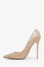 Jimmy Choo Beige Patent Leather Heels Size 38.5