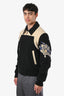 Gucci Black/Cream Wool Disney Embroidered Varsity Jacket Size 48 Mens
