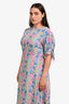 Faithfull The Brand Multicolour Short Sleeve Midi Dress Size L