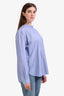 Sofie D'Hoore Blue/White Cotton Striped Long Sleeve Top Size 40
