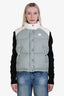 Gucci 2023 24 Green/White Canvas Down Vest Size 40