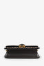 Valentino Black Leather Beaded Rockstud Glam Lock Chain Shoulder Bag
