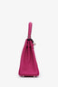 Hermès 2018 Rose Pourpre Togo Leather Retourne Kelly 25 Top Handle With Strap