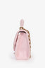 Pre-loved Chanel™ 2021 Baby Pink Lambskin Micro Top Handle On Chain