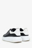 Alexander McQueen Black Leather Oversized Sneakers Size 44 Men's