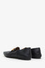 Hermès Black Leather Horse Buckle Loafers Size 36
