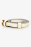 Gucci White Patent Leather Extra Thin GG Marmont Belt Size 110 44