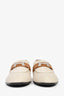 Hermès Beige Canvas Tan Leather H Loafers Size 40