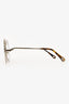 Chloe Clear/Silver Round '2152' Sunglasses
