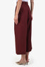 Jean Paul Gaultier Vintage Burgundy Pinstripe Wool Blend Trousers Size 40