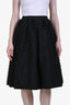 Cecilie Bahnsen Black Mala Fil-Coupé Shell Midi Skirt Size 10