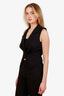 Lovers & Friends Black V-Neck Collared Vest Size S
