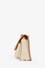 Saint Laurent 2023 White Jacquard Knit Small Niki Shoulder Bag