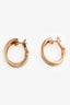 Cartier 18K Pink Gold Diamond Hoop Earrings