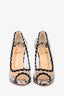 Christian Louboutin Clear PVC Snake Trim 'Hargaret' Pumps Size 37