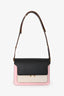 Marni Black/Pink Leather Medium Trunk Bag