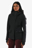 Moncler Black Lozere Giubbotto Hooded Insulated Zip Up Jacket Size 0
