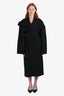 JW Anderson Black Wool Long Belted Coat Size S