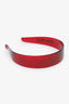 Miu Miu Burgundy Transparent Plexiglas Headband