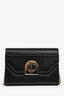 Christian Louboutin Black Leather Elisa Card Holder on Chain